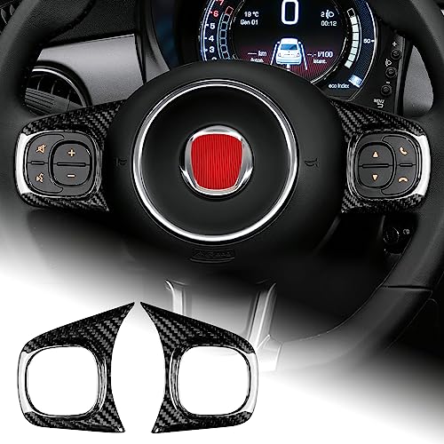 AIRSPEED Fiat 500 フィアット500 / アバルト 595 595C Abarth 2008-2023専用 アクセサリー 内装 パーツ リアルハードカーボンファイバー