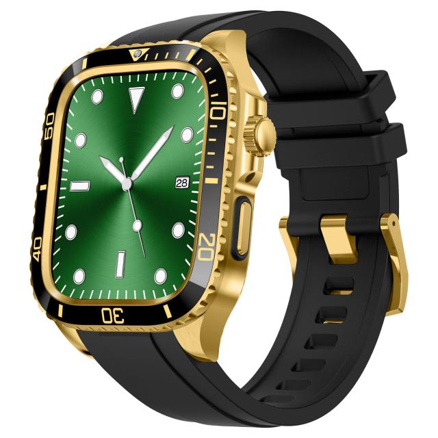 BinGeLi コンパチブル Apple Watch バンド ケース付き TPUベルト 一体型 アップルウォッチ 8/7 45mm SE2/6/5/4/SE 44mm 対応 耐衝撃性 耐