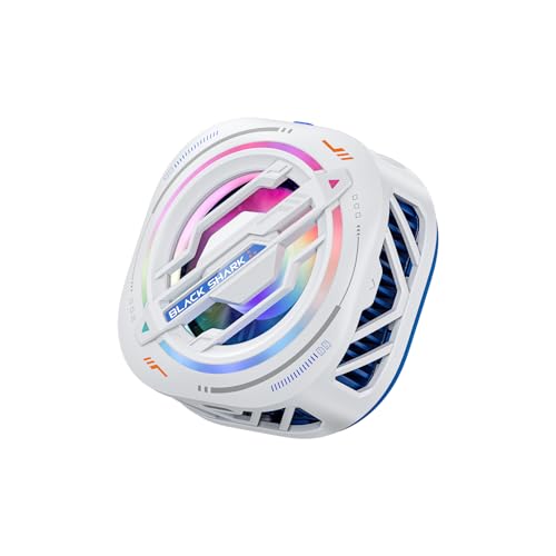 【最新 磁気式 スマホ散熱器】Black Shark スマホクーラー スマホ冷却ファン ペルチェ素子 クーラー冷却面積拡大 1秒急速冷却 静音 軽量