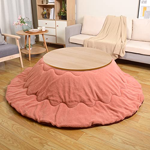 JEMAジェマ こたつ布団 こたつ厚掛け布団 こたつふとん 丸型 円形 丸い リバーシブル 両面使える 掛け布団単品 吸湿発熱 中空綿 ふわふわの通販は