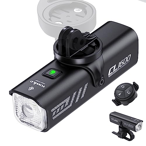 CL1600 自転車 ライト 大容量5000mAh 1600ルーメン USB-C充電式 LED自転車ヘッドライト【吊り下げ可能＆自動点灯】 高輝度 自転車ライト