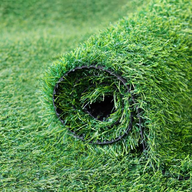 人工芝 ロール 1mx20m リアル感 芝丈38mm 高耐久 透水タイプ 防草シート 48本ピン付き ラッシュグリーン (1×20m)の通販は