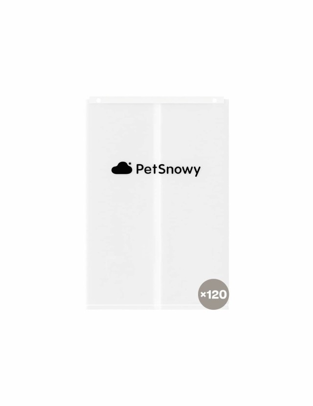 PetSnowy 猫 トイレ専用ゴミ袋 猫トイレ 自動 ゴミ箱密封システム交換用120枚入り