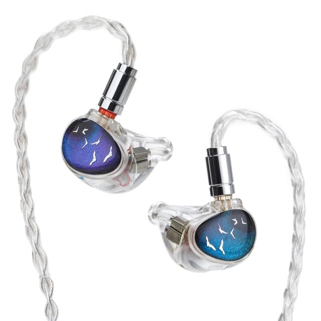 HiFiGo Kinera Celest PhoenixCall 1 DD+2BA+2 6mm マイクロプレーナードライバーインイヤーモニター、 5 ハイブリッドドライバー インイ