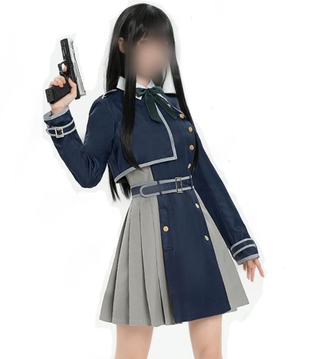 COSSA リコリス リコイル 錦木千束 井ノ上 たきな コスプレ衣装 Cosplay 制服 大人 イベン いのうえ たきな コスチューム (XXL, 井ノ上その他おもちゃ
