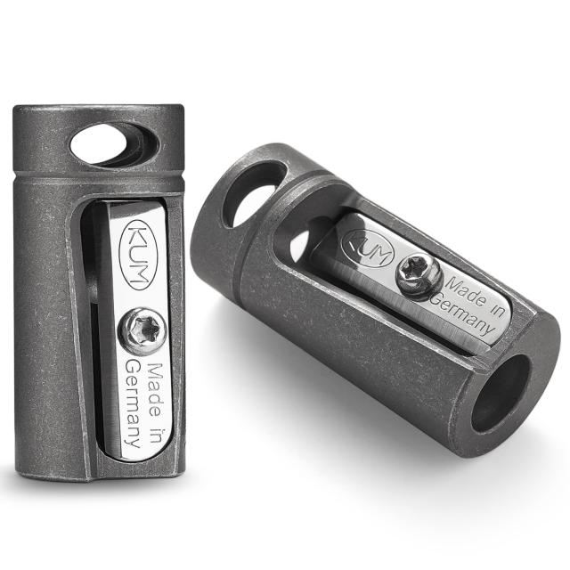 KeyUnity KT00 チタン合金鉛筆削り ドイツ鋼 手動式 色鉛筆 8mm鉛筆穴径 軽量 小型 携帯 ？EDC鉛筆削り シルバー mini安全鉛筆削り (KT00 6,572円