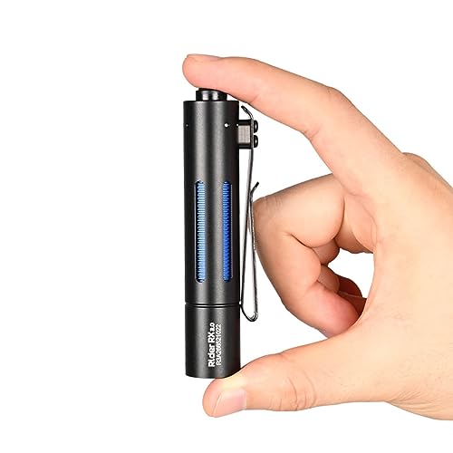 ACEBEAM Rider RX 2.0 懐中電灯 LED 小型 軽量 強力 明るさ最大1000ルーメン フラッシュライト 単三対応 IP68防水 日常の持ち運び、アウ