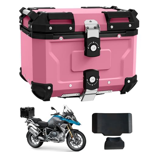 WANDA バイク用リアボックス リアボックス 【純粋アルミ製 45L/55L/65L/80L 大容量 完全防水】 ステンレスヒンジ使用 トップケース バイ