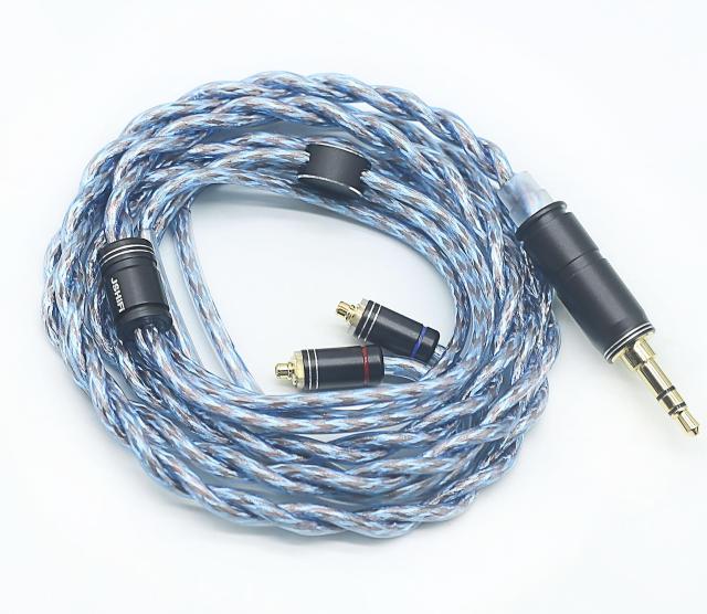 【JSHiFi-VENUS】MMCX3.5mmリケーブル 銀メッキと古河銅＆金銀銅同軸線材 MMCXイヤホンアップグレードケーブル 3.5mmイヤフォン交換ケーブ