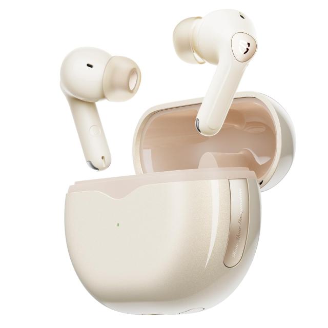 【VGP 2024コスパ大賞＆金賞】 SOUNDPEATS Air4 Pro ワイヤレスイヤホン 45dB ノイズキャンセリング ロスレス音質 Bluetooth 5.3 Snapdra