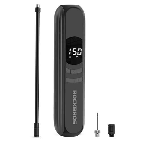 ROCKBROS(ロックブロス)自転車 空気入れ 電動 くうきいれ ロードバイク 電動空気入れ 2600mAh 充電式 Type-C 米式 仏式 英式 バルブ対応