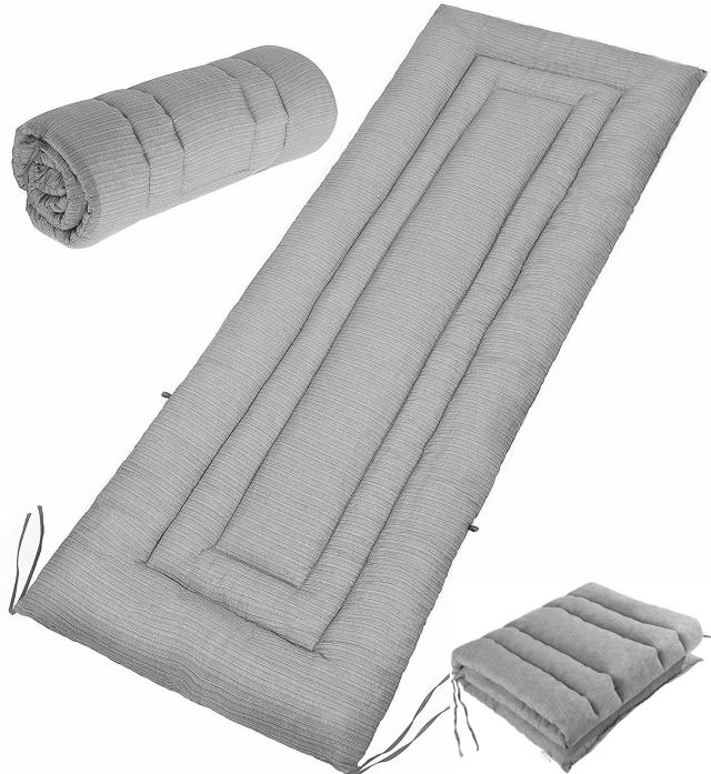 シングル 敷きふとん しじら織り 綿100％ さらさら ごろ寝マット 軽量 肌に優しい 吸汗 速乾 うたた寝 車中泊 洗える 長座布団の通販は 5,575円