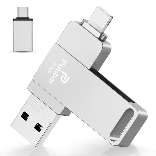4in1USBメモリー512GB【多機能データ管理】iPhone対応USBメモリ フラッシュドライブ 大容量 高速USB 3.0 スマホusbメモリー IOS/Android/の通販は 16,249円