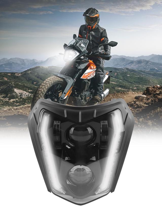 Chelhead LEDヘッドライト K.T.M. モーターサイクル ATV TC FE TE EXC XCW SXF SX 125 250 300 350 450 500 530 SMC R 690 IP67防水等級