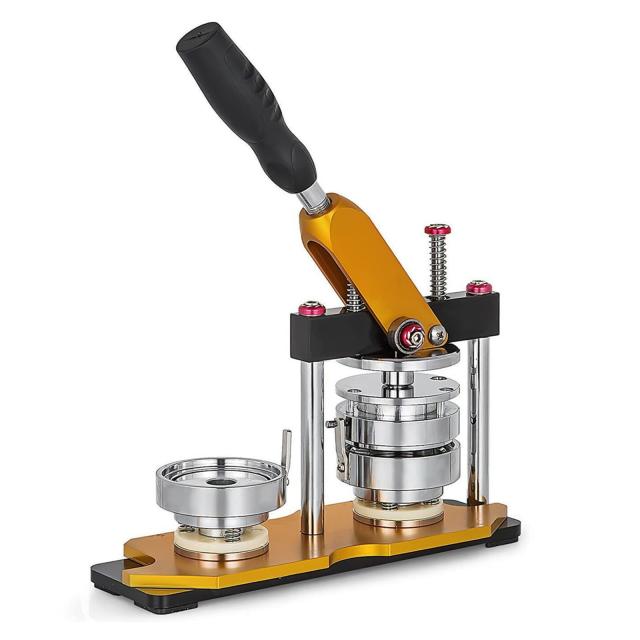 缶バッジメーカー 新型缶バッチマシーン 回転バッジマシン 58mm缶バッヂ製造機 缶バッジメーカー DIYバッジマシン DIYバッジ バッジ素材