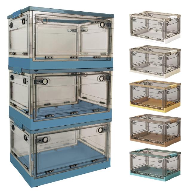 Hellozebra【一箱多役・大容量】収納ボックス 折り畳み コンテナ 収納ケース コンテナボックス 収納コンテナ 大容量 全方向から取り出せの通販は 9,027円