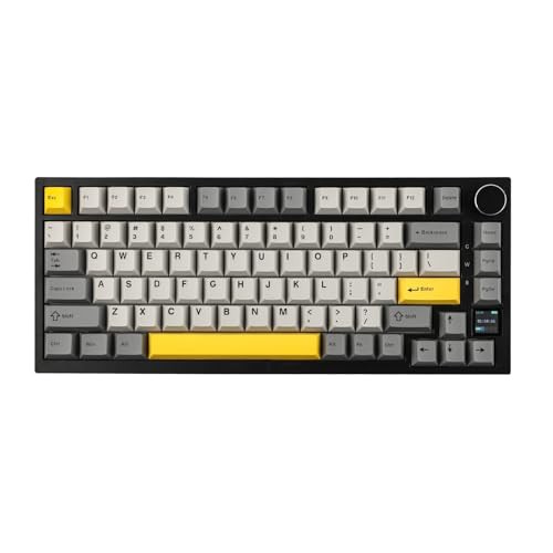 EPOMAKER Ajazz AK820 Pro ゲーミングキーボード 75% ガスケット搭載 メカニカルキーボード TFTスクリーン 3モード(Bluetooth 5.1/2.4Gワの通販は 14,134円