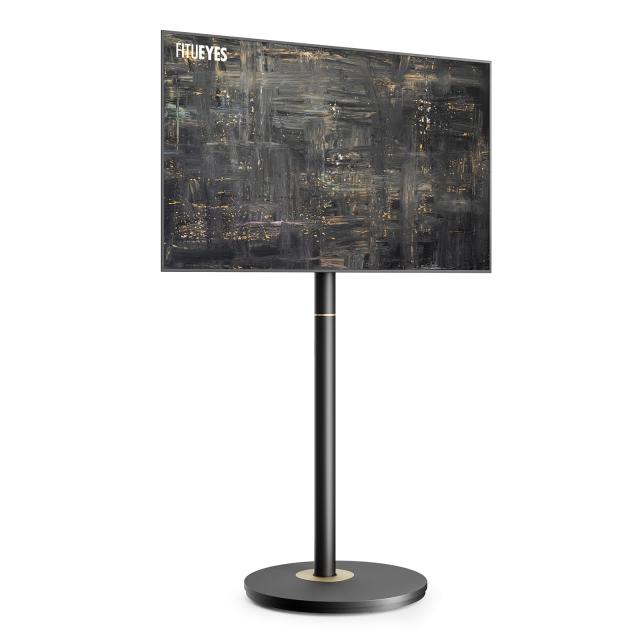 FITUEYES DESIGN テレビスタンド キャスター付き 32〜65Vインチ対応 リビングルーム 自立式 移動式 シンプル スマート スリム ブラック