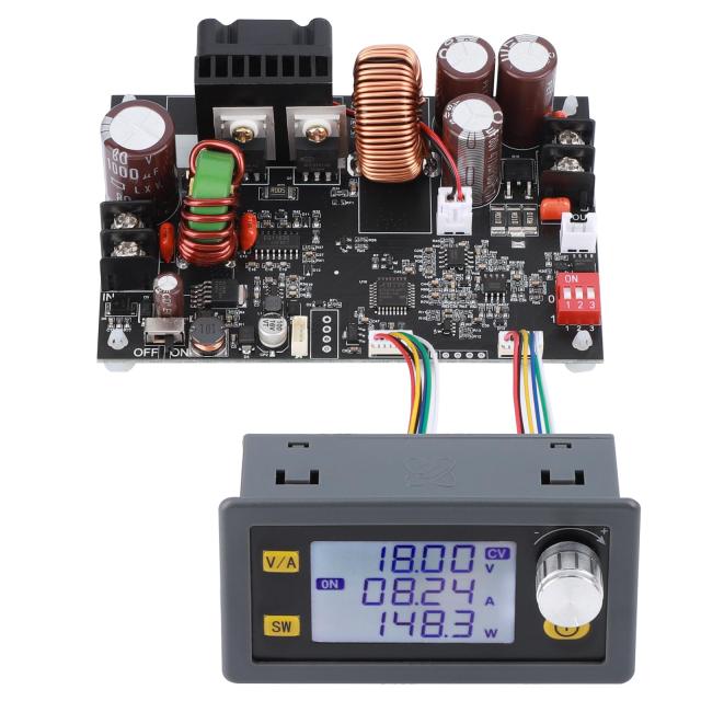 DROK 降圧コンバーター DC-DC 6-70Vから0-60V 10A 600W 電圧レギュレータ デジタル電圧計電流計付き デジタル制御電圧 レギュレータ 調整