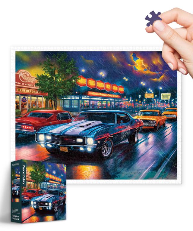 ピースリラックス(PieceRelax) 2000ピース プラ製ジグソーパズル【Bigelow Illustrations＿雨の並木道 】(59X73cm)大人向け難しい 破片な