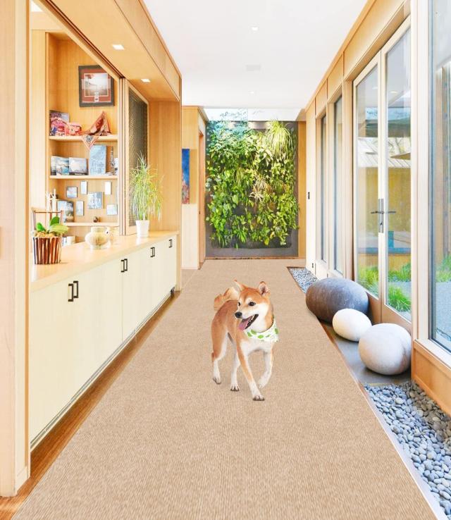 【Amazon 限定ブランド】廊下敷き カーペットラグ ラグマット 台所マット ロング600×80cm HAODEMI ペット 絨毯 フローリング 滑り止めマ