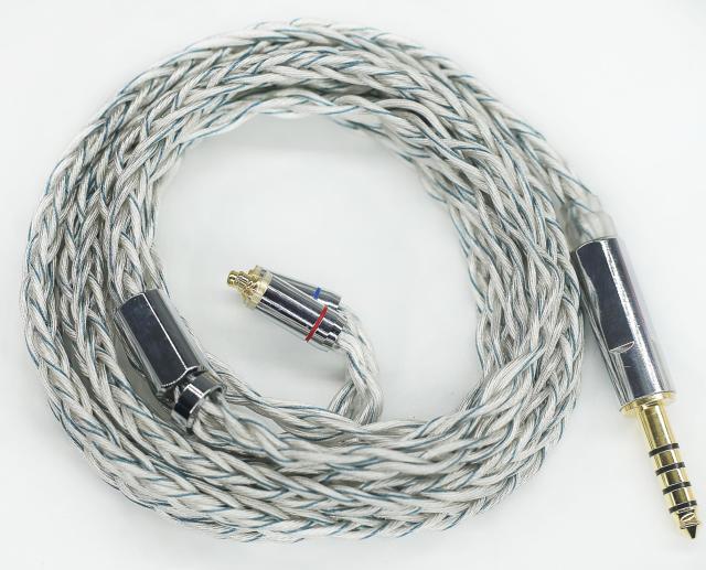 【JSHiFi-Zeus】MMCX4.4mmリケーブル 単結晶銅銀メッキ4.4mmイヤホンアップグレードケーブル 8芯MMCXイヤフォン交換ケーブル (MMCX4.4mm)の通販は 5,788円