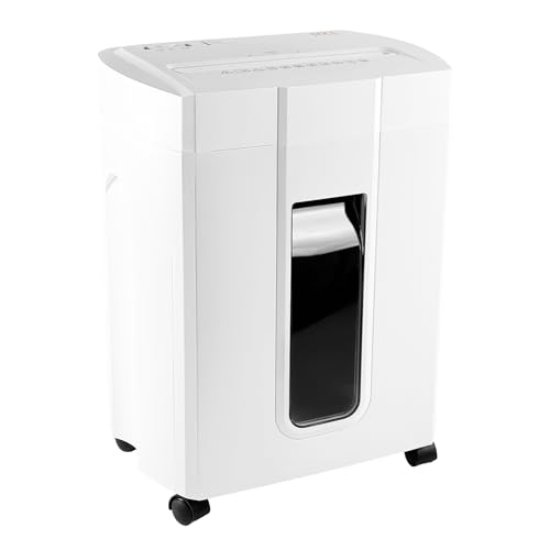 シュレッダー 電動 業務用 家庭用 15枚同時細断 コンパクト マイクロカット4x38mm細密クロスカット カード類/ホッチキス針/クリップ対応の通販は