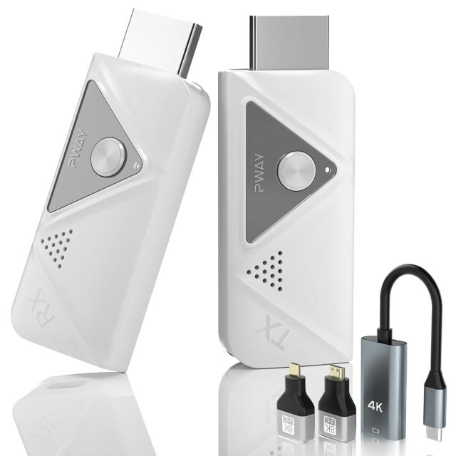 【2024年モデル型】ワイヤレスHDMI 小型 拡張モード 4台増設可能 収納に便利 無線化 送受信機セット HDMI 無線 50m安定転送距離 1080P/5Gの通販は