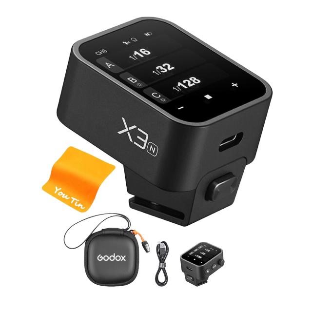 GODOX X3-N Nikonカメラ TTL ワイヤレス フラッシュ トリガー、OLED タッチ スクリーン フラッシュ トランスミッター、内蔵リチウム電池の通販は
