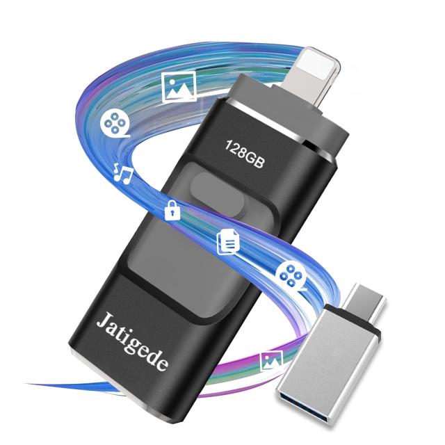 【アプリ不要・正規認証品 】iPhone用usbメモリ 写真保存 直接usbに写真を移す４in1 フラッシュドラメモリ IOS Android PC 人気 USB 両面の通販は 6,700円