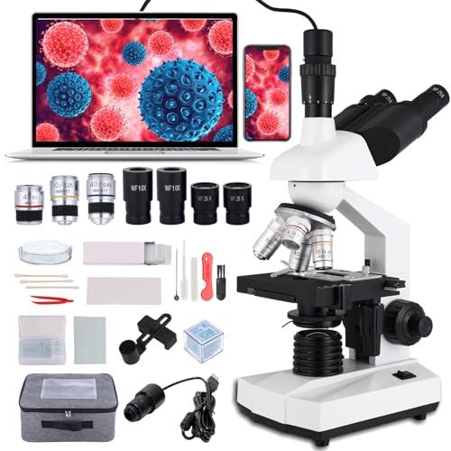 Misoterm, 顕微鏡, 三眼, 40-5000x, 拡大, 大人, 学生, 初心者, 生物標本, 花粉, 宝石, 自由研究, 学校, スマホ撮影, 高倍率, プレゼント