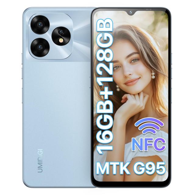 UMIDIGI A15Tスマホ 本体 SIMフリー スマートフォン Android 13 16GB（8+8）+128GB 1TB TF拡張 Helio G95オクタコア 5000mAh+18W Type-C