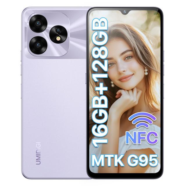 UMIDIGI A15Tスマホ 本体 SIMフリー スマートフォン Android 13 16GB（8+8）+128GB 1TB TF拡張 Helio G95オクタコア 5000mAh+18W Type-C