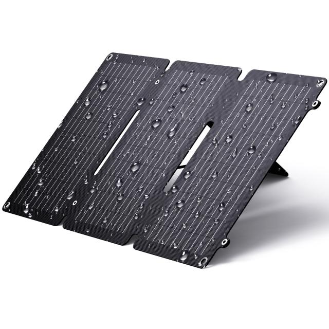 【2023年革新版】BigBlue 30W ソーラーパネル 3ポートDC/USB/PD20W 急速充電 小型 ETFE ソーラー 充電器 ソーラーチャージャー 折りたた