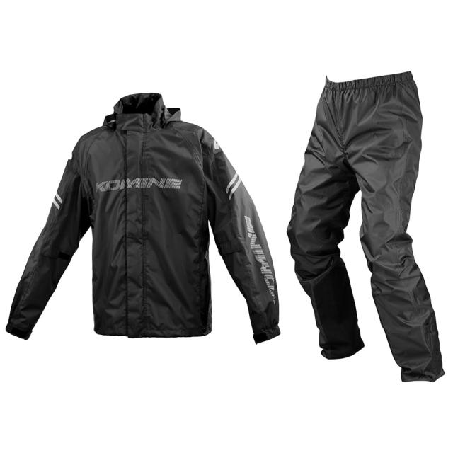 [KOMINE] バイク用レインジャケット 03-5393 メンズ KOMINE Black L RK-5393の通販は
