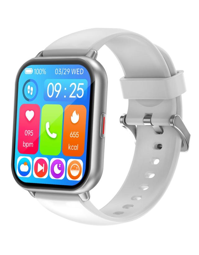 スマートウォッチ iPhone/Android対応 Bluetooth 通話機能付き 1.85インチ 大画面 腕時計 歩数計 Smart Watch 着信電話通知 IP68防水 ア 5,825円