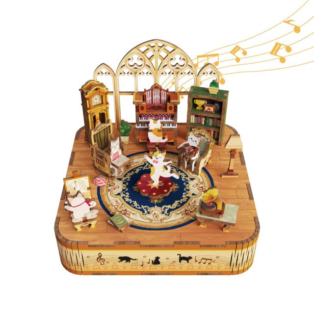 Tonecheer オルゴール 立体パズル 3D木製パズル DIY音楽ボックス