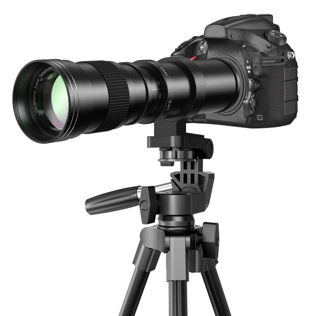Lightdow 望遠レンズ420-800mm f/8.3 対応ニコンF-mount マニュアルズーム望遠レンズ + T-マウント対応ニコンD5500 D3300 D3200 D5300 D3 7,537円