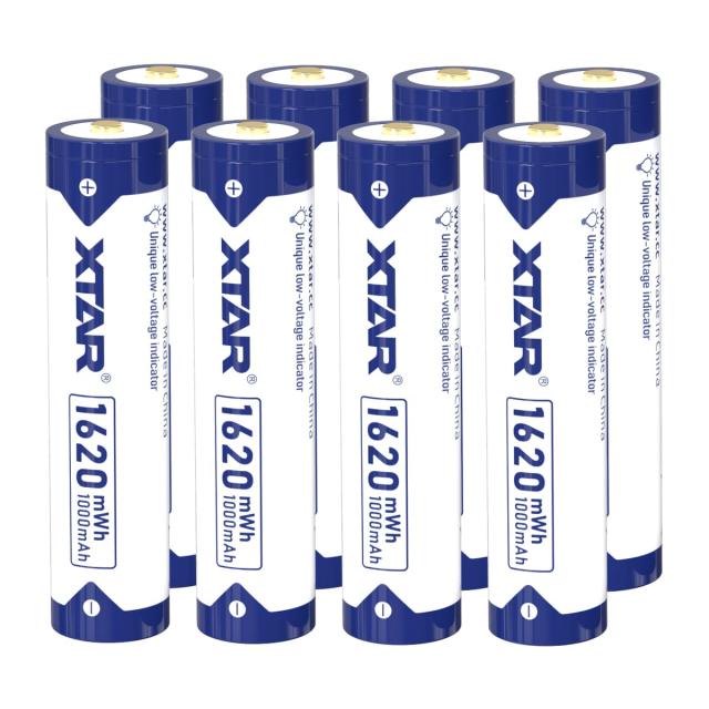 XTAR 1.5V 単4リチウム電池 1620mWh 高容量AAA充電池 (単四リチウム電池8本)