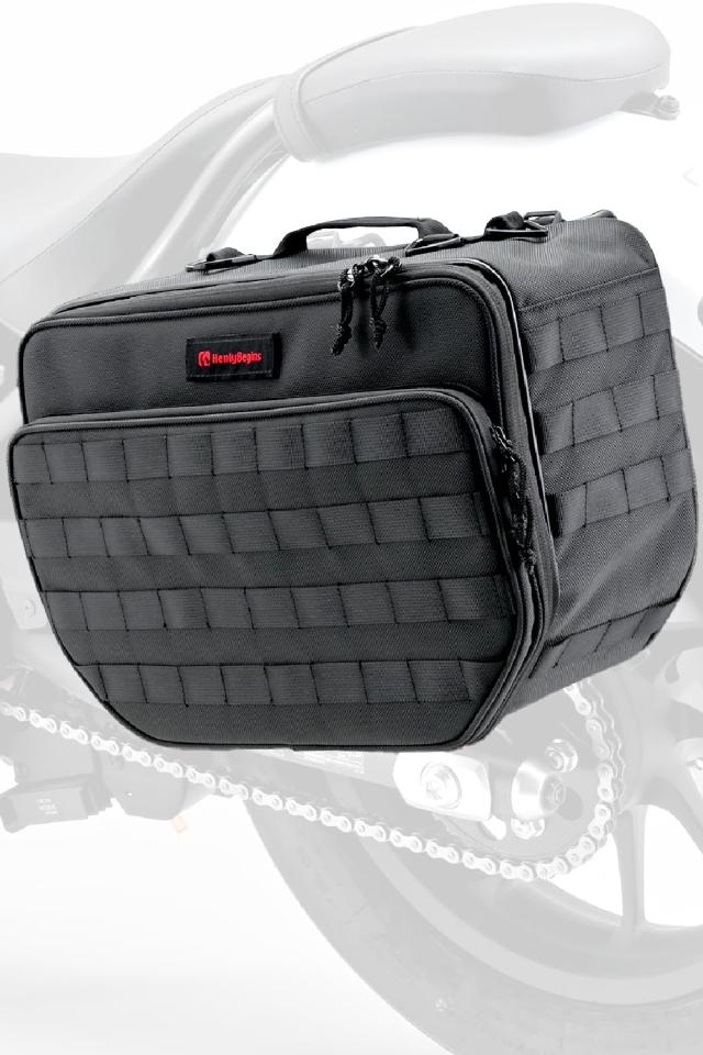 [Henly Begins] バイク用 サイドバッグ DHS-46 ブラック(補強フレーム)の通販は