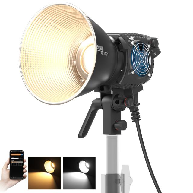 [公式旗艦店] ZHIYUN MOLUS B200 200W LED ビデオライト バイカラーCOB撮影用ライト 2700K-6500K/20600LUX@1M CRI96+/TLCI96+/13照明効果