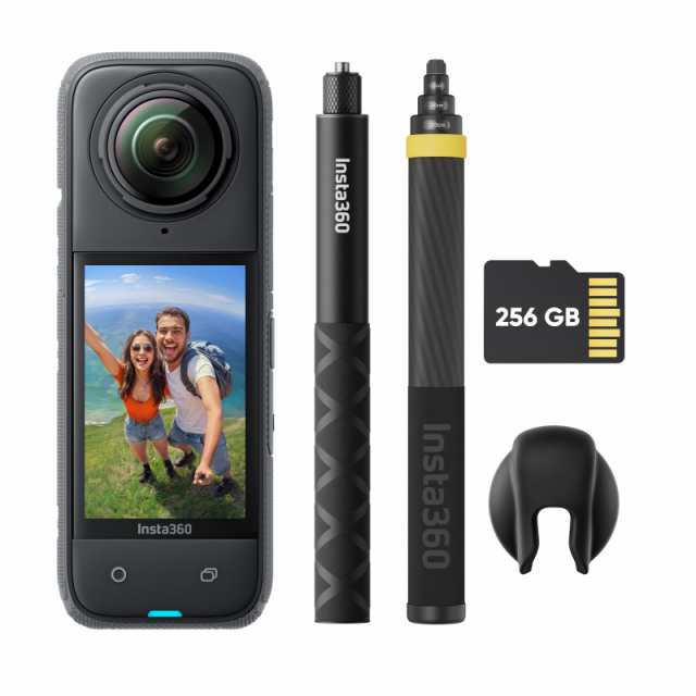 Insta360 X4-8K防水360度アクションカメラ、4K広角動画、見えない自撮り棒効果、着脱式レンズガード、135分の連続撮影可能なバッテリー、の通販は
