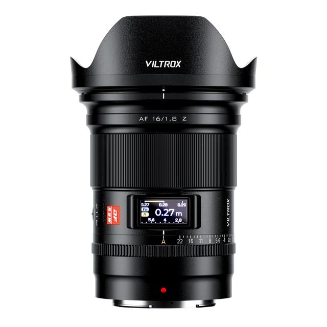 VILTROX AF 16mm F1.8 Zマウント用 Nikon フルサイズレンズ、広角レンズ 液晶画面内蔵、ニコン Z7 Z7ii Z8 Z8ii Z9 Zf Z30 Z50 Zfc適用