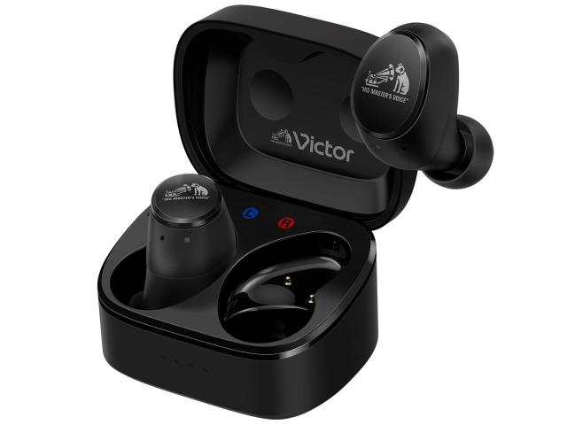 JVCケンウッド Victor HA-FX550T-B ワイヤレスイヤホン Bluetooth Ver.5.3 ノイズキャンセリング ハイレゾ LDAC対応 マイク付き 外音取り