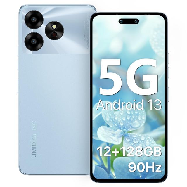 UMIDIGI G6 5G スマホ 本体 SIMフリー 6.57インチ 90Hz 12GB+128GB 1TB拡張 Android 13 スマートフォン 8コア 2.2GHz CPU Dimensity 6100