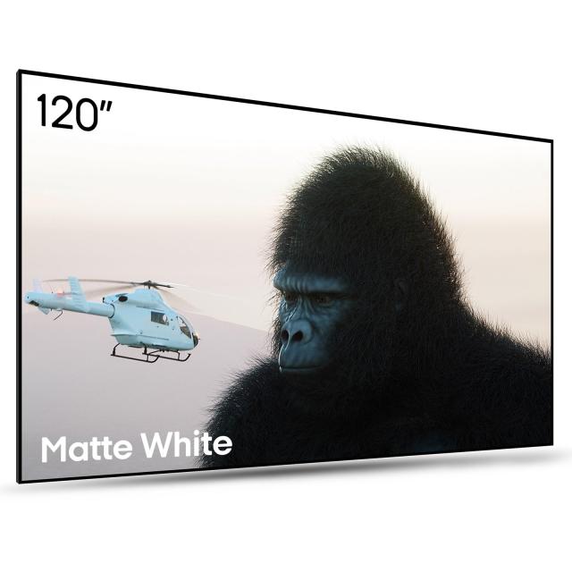 AWOL VISION 120インチ 壁掛け式プロジェクタースクリーン 、画質80%向上、超短焦点、短焦点、長焦点対応 固定フレーム、 ピークゲイン1.