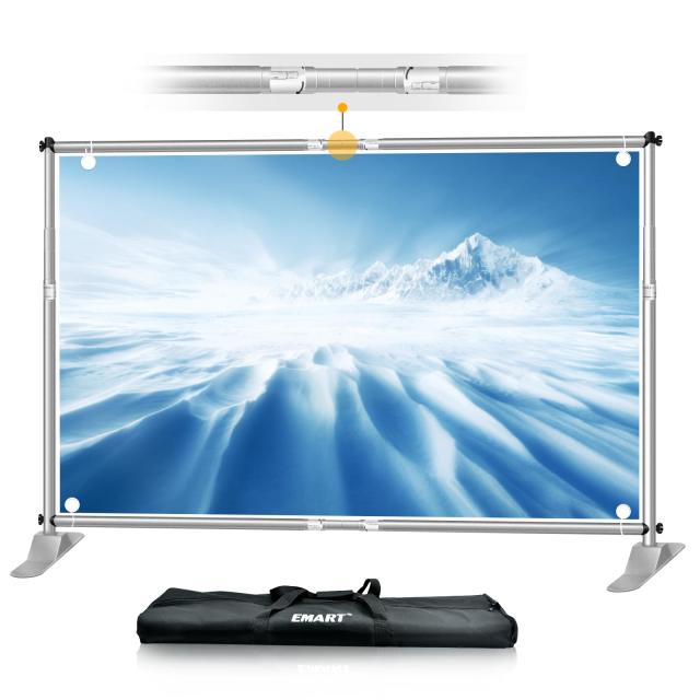 EMART 背景スタンド 背景バナースタンド シルバー 240X300cm 撮影スタンド 伸縮式 幅、高さ調節可能 合金製 高耐久 背景布/グリーンバッの通販は 9,971円