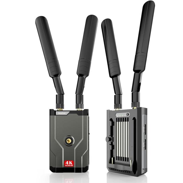 ワイヤレスHDMI 送受信機 4K 150M安定転送距離 HDMI 無線 150ms低遅延 収納に便利 無線化 HDMI 送受信機セット 5Ghz WIFI＆設定不要 映像