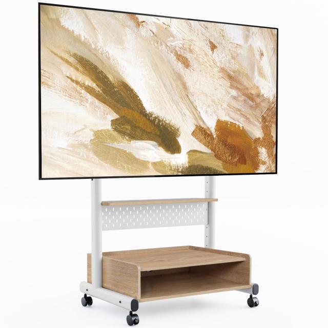FITUEYES テレビスタンド Kシリーズ テレビ台 マウント付き 40〜85インチテレビ対応 耐荷重60kg 有孔ボード付き 高さ調節可能 大容量収納