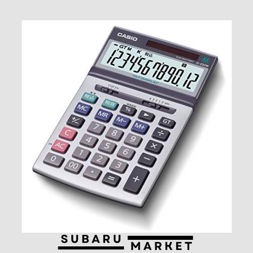 カシオ 本格実務電卓 12桁 グリーン購入法適合 ジャストタイプ JS-200W-Nの通販は